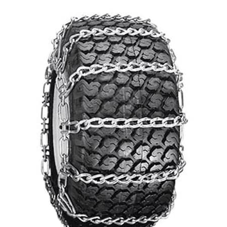 Pair of 2 Link Tire Chains 118 x 8.50 x Fits John Deere Lawn Mower Tractor Rider